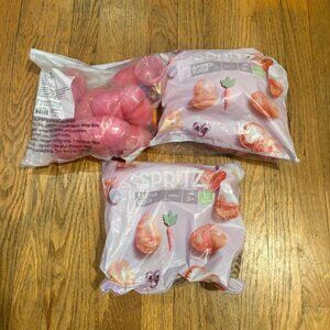 Lot of 36  pre-filled with toys BIG 3 inch Easter Eggs--Pink-!